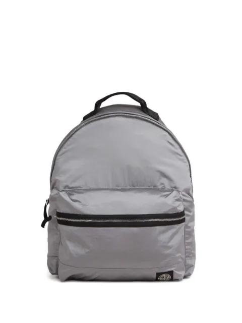 Stone Island metallic zip-fastening backpack