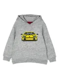 Mostly Heard Rarely Seen 8-Bit car-print cotton hoodie - Grey