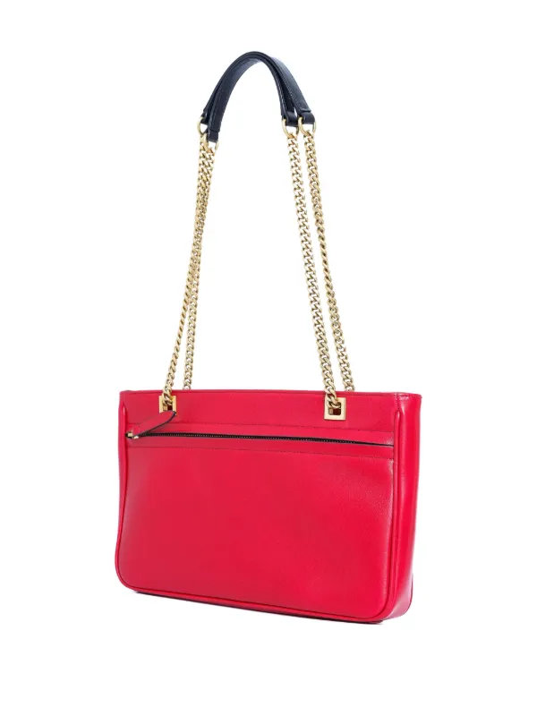 Valentino Garavani V-logo Chain Tote Bag | Red | FARFETCH
