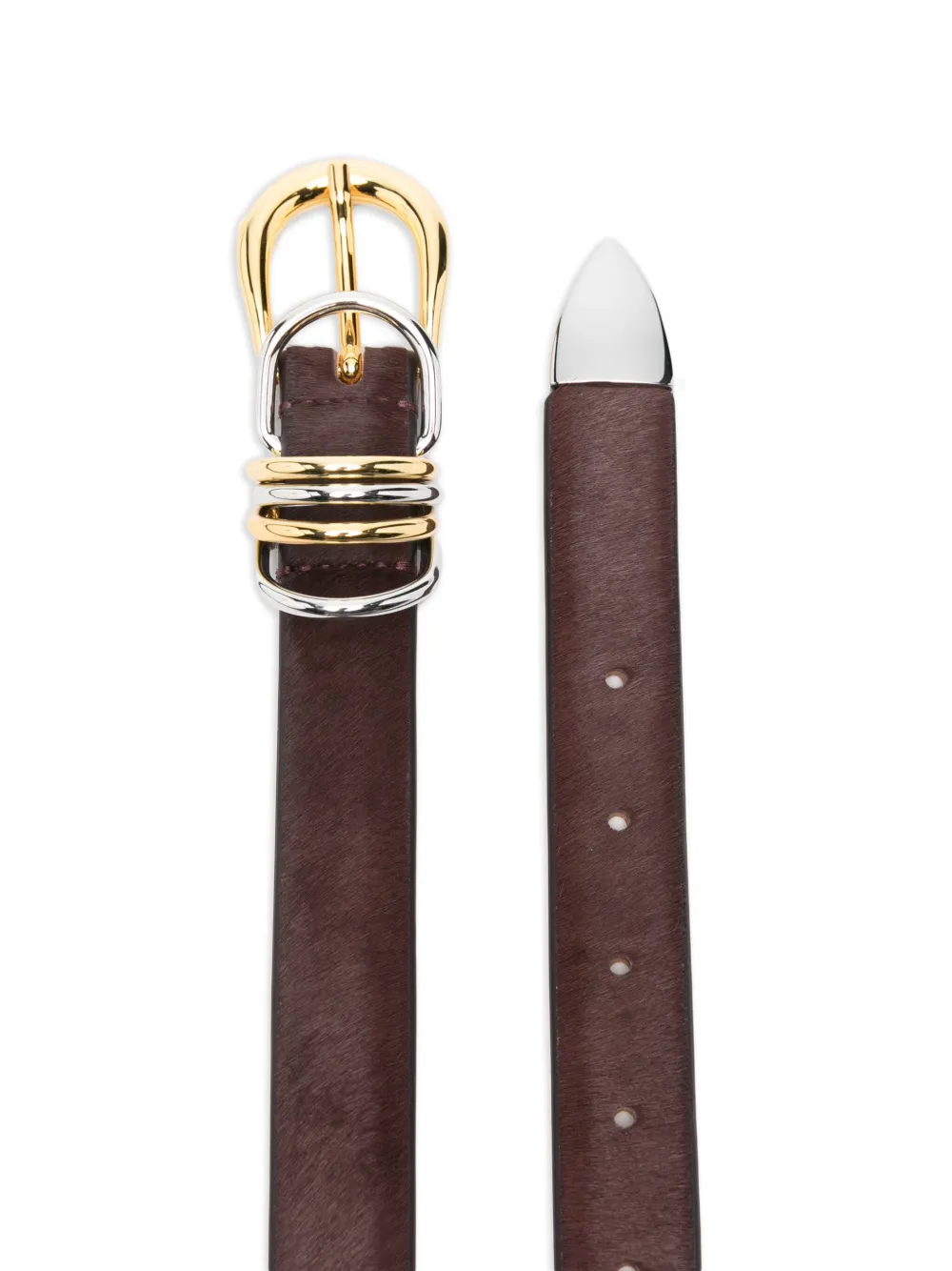  Déhanche Hollyhock Ring Belt - Brown 