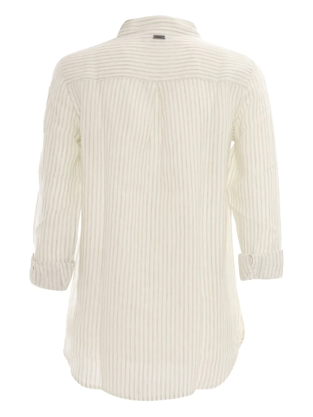 Barbour Gestreept linnen blouse - Wit