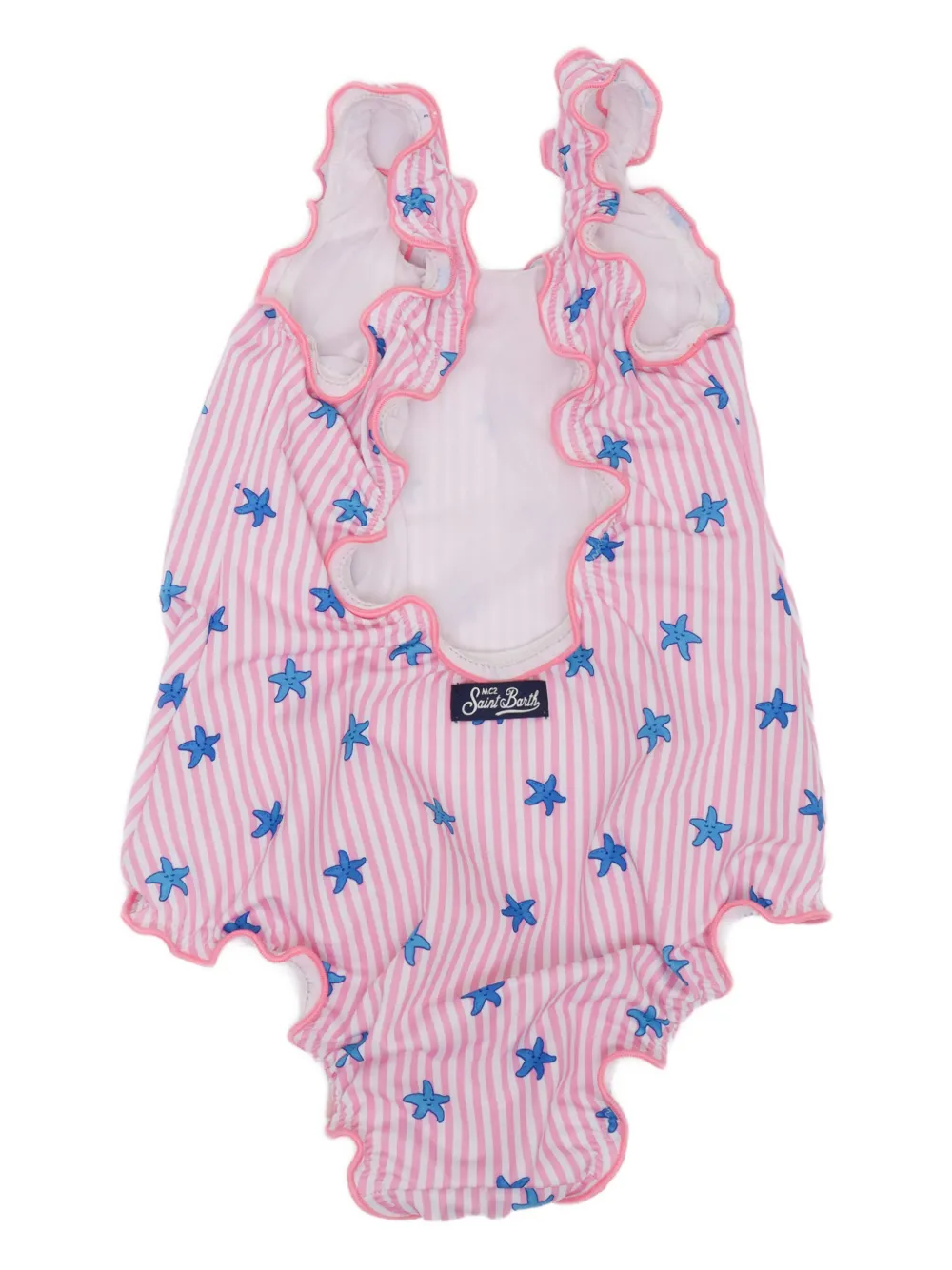 MC2 Saint Barth Kids Gestreept badpak Roze