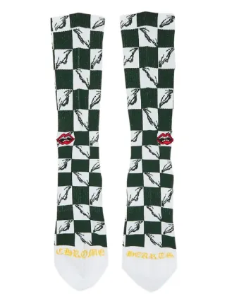 Chrome Hearts Striped SOCKS ソックス 白 Chrome Hearts Striped Socks (3 Pack) Multi - US