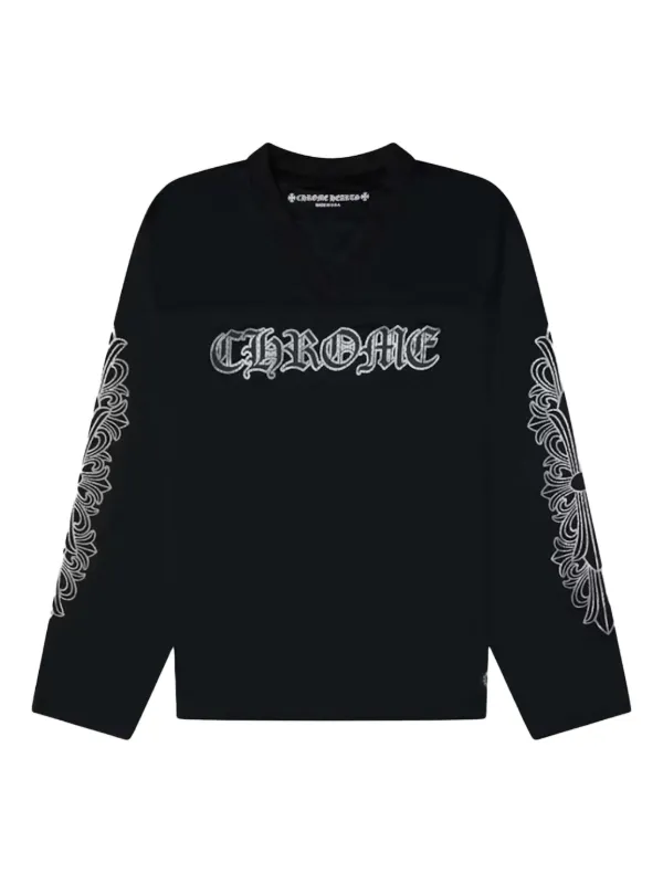 Chrome Hearts ロングスリーブ ジャージートップ | ブラック