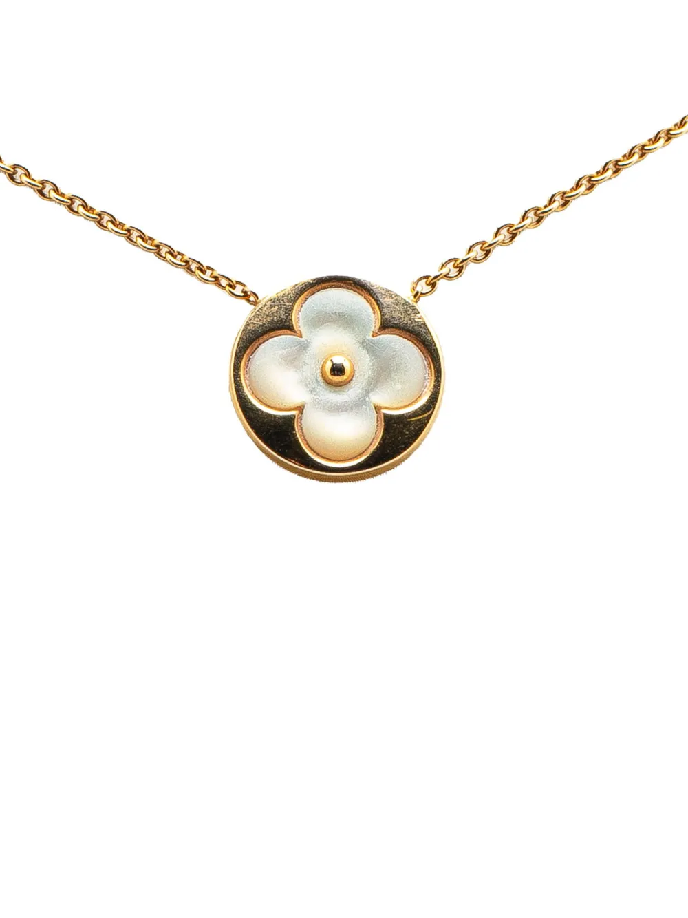 Louis Vuitton Pre-Owned 2015-2025 18K Yellow Gold and Mother of Pearl Louis Vuitton Pre-Owned 2015-2025 18K Yellow Gold and Mother of Pearl
