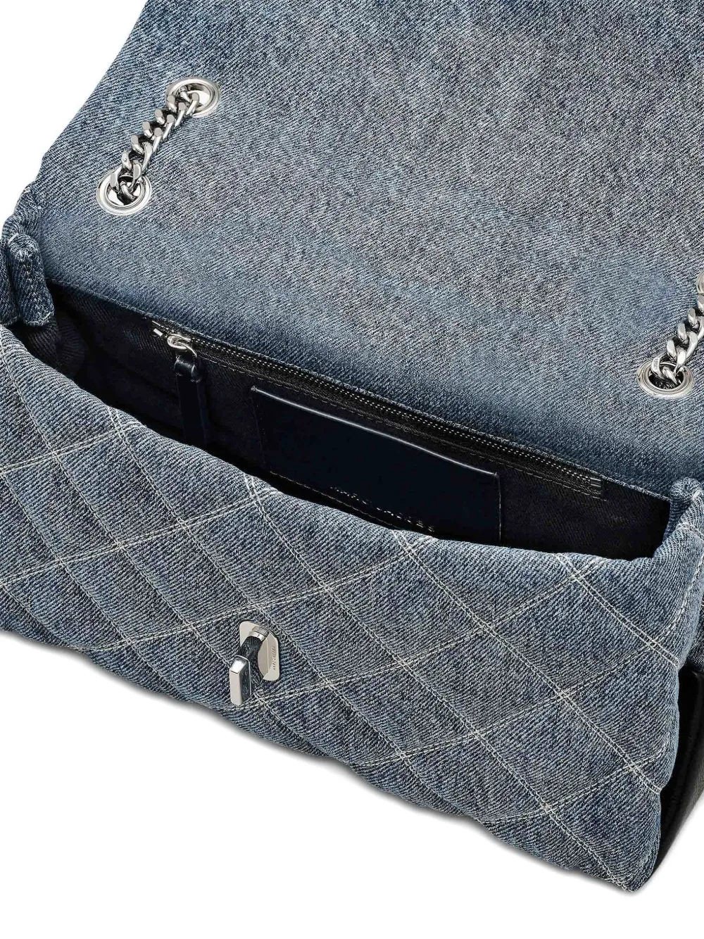 Marc Jacobs The Dual Quilted Denim Shoulder Bag In Blue