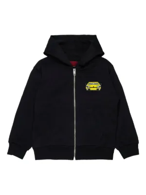 Denim Tears Wreath zip-up Hoodie | Black | FARFETCH