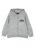 Mostly Heard Rarely Seen 8-Bit car-print zip hoodie - Grey