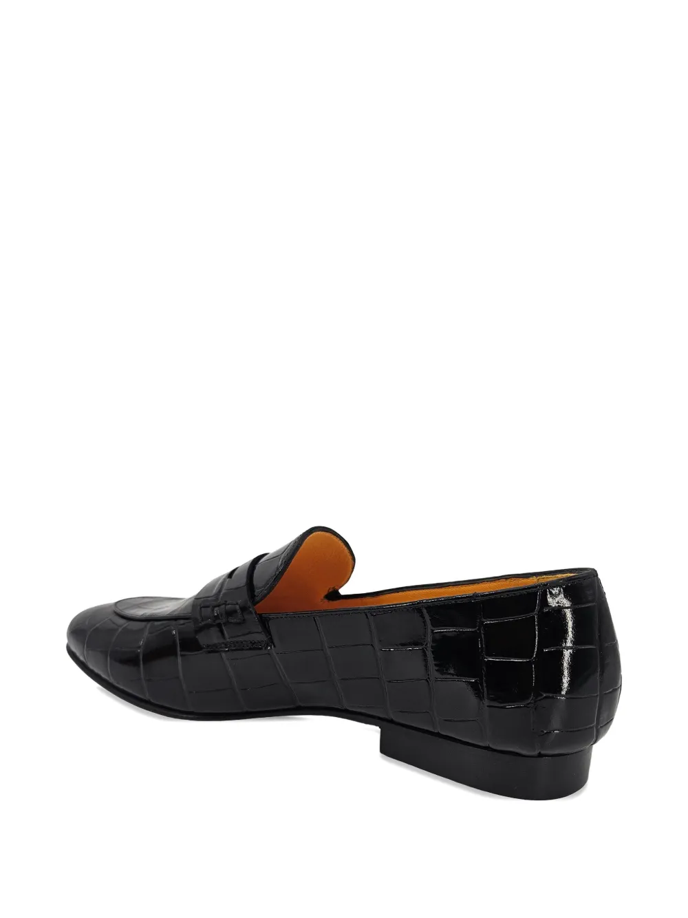 Madison.Maison crocodile-effect penny loafers Black