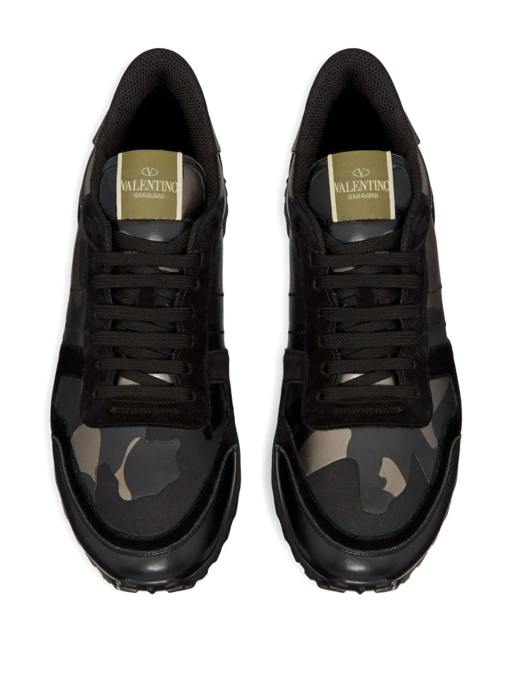 Valentino Garavani Rockrunner camouflage-print sneakers Black