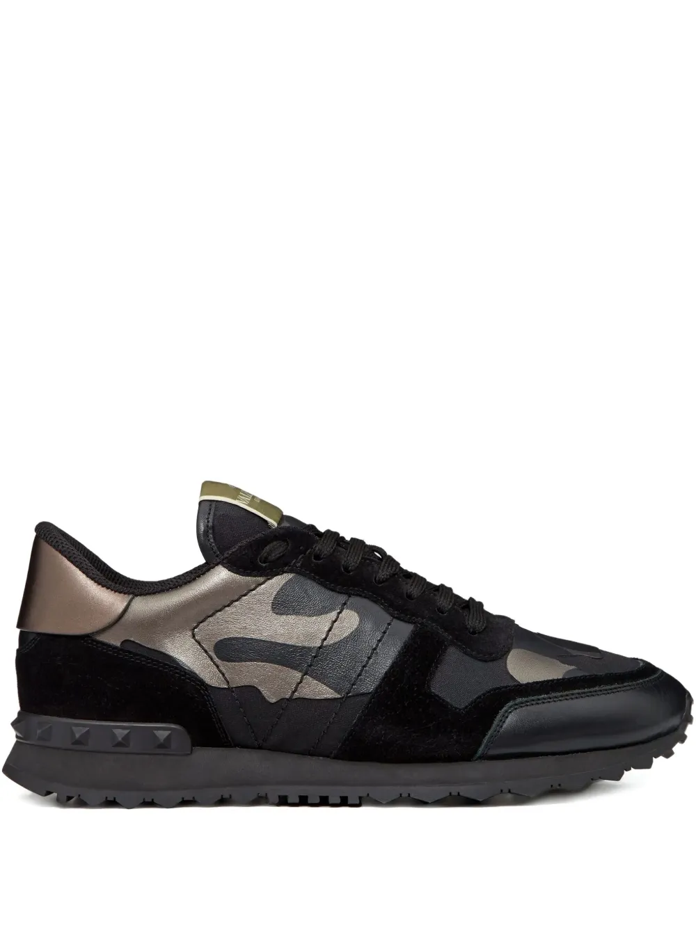 Valentino Garavani Rockrunner camouflage-print sneakers Black