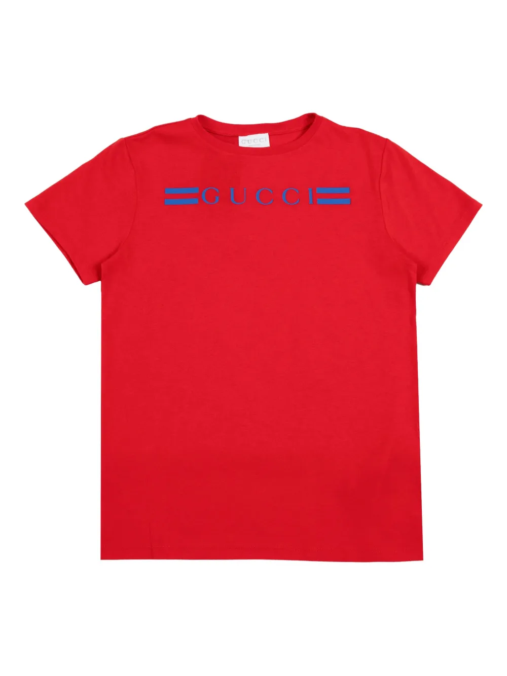 Gucci Kids logo-print jersey T-shirt Rood
