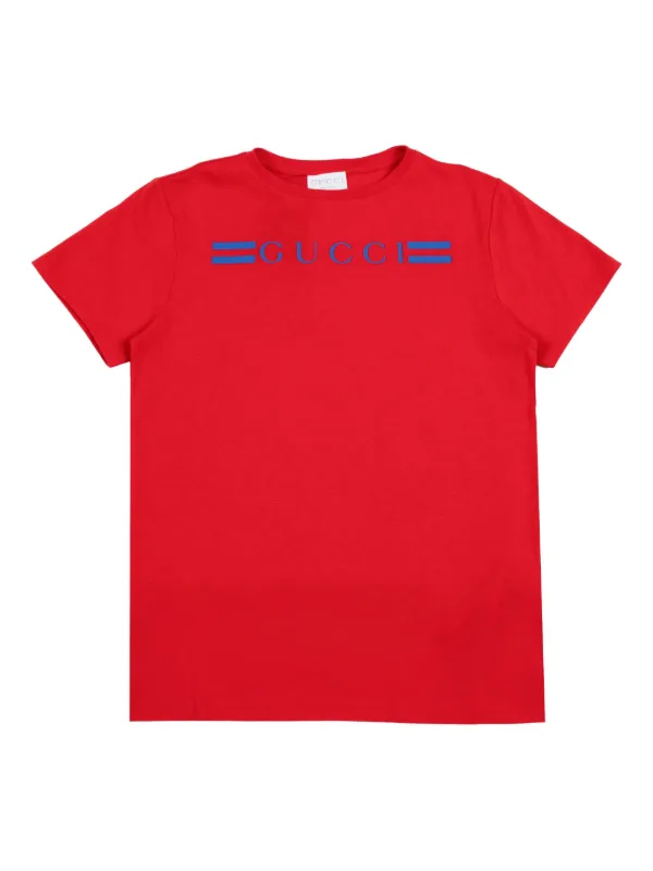Gucci Kids ロゴ Tシャツ | レッド | FARFETCH JP