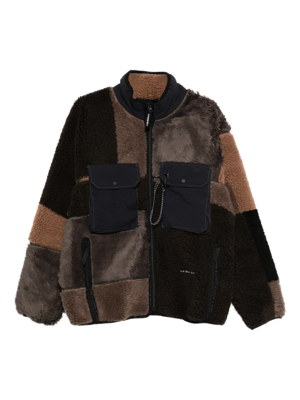 and Wander patchwork jacket - Marrone