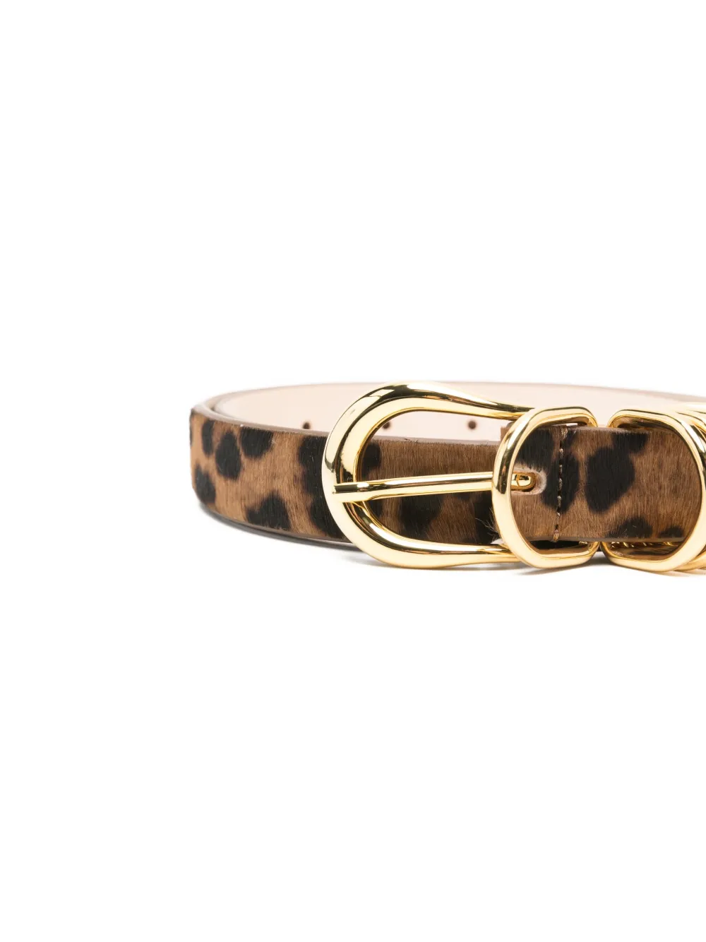 Déhanche Hollyhock leopard-print belt - Bruin