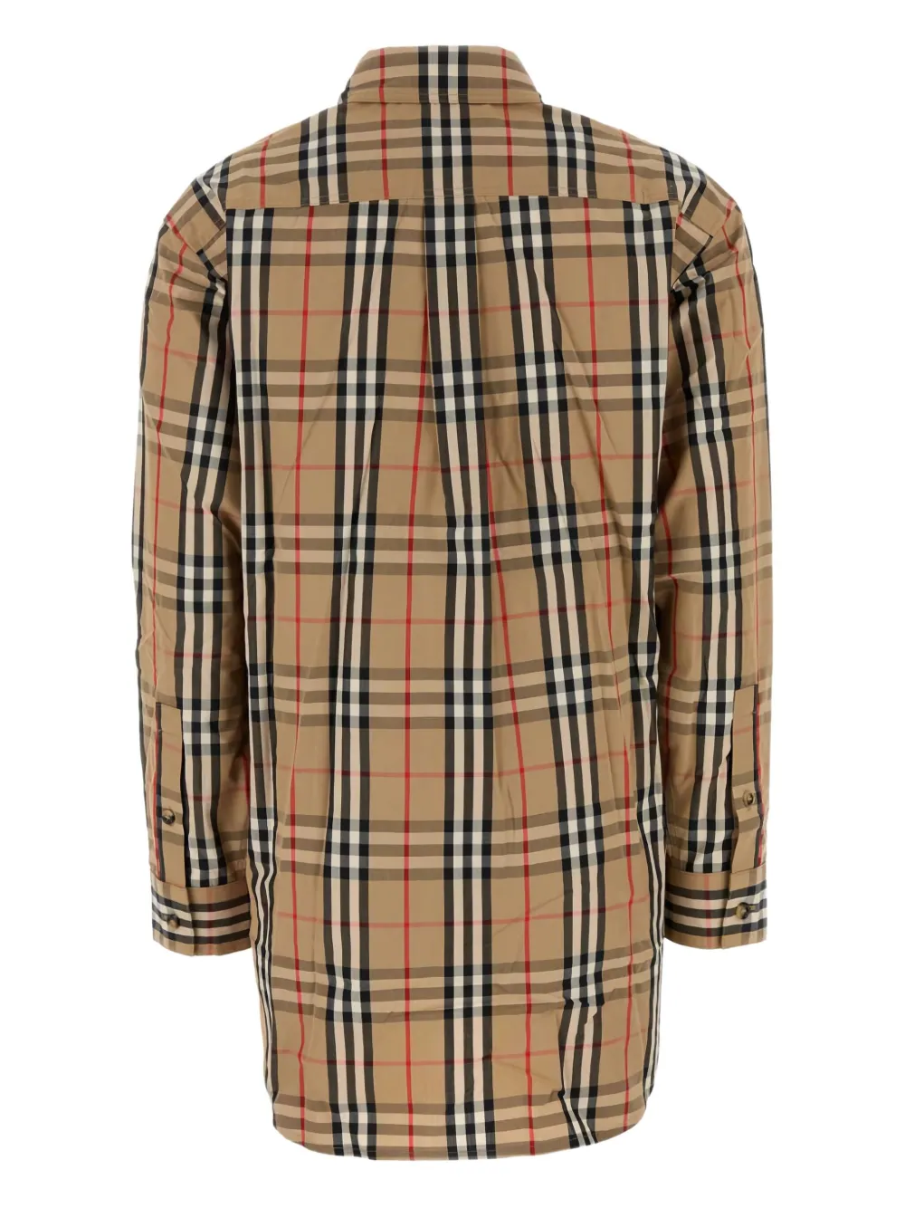 Burberry Geruit shirt Beige