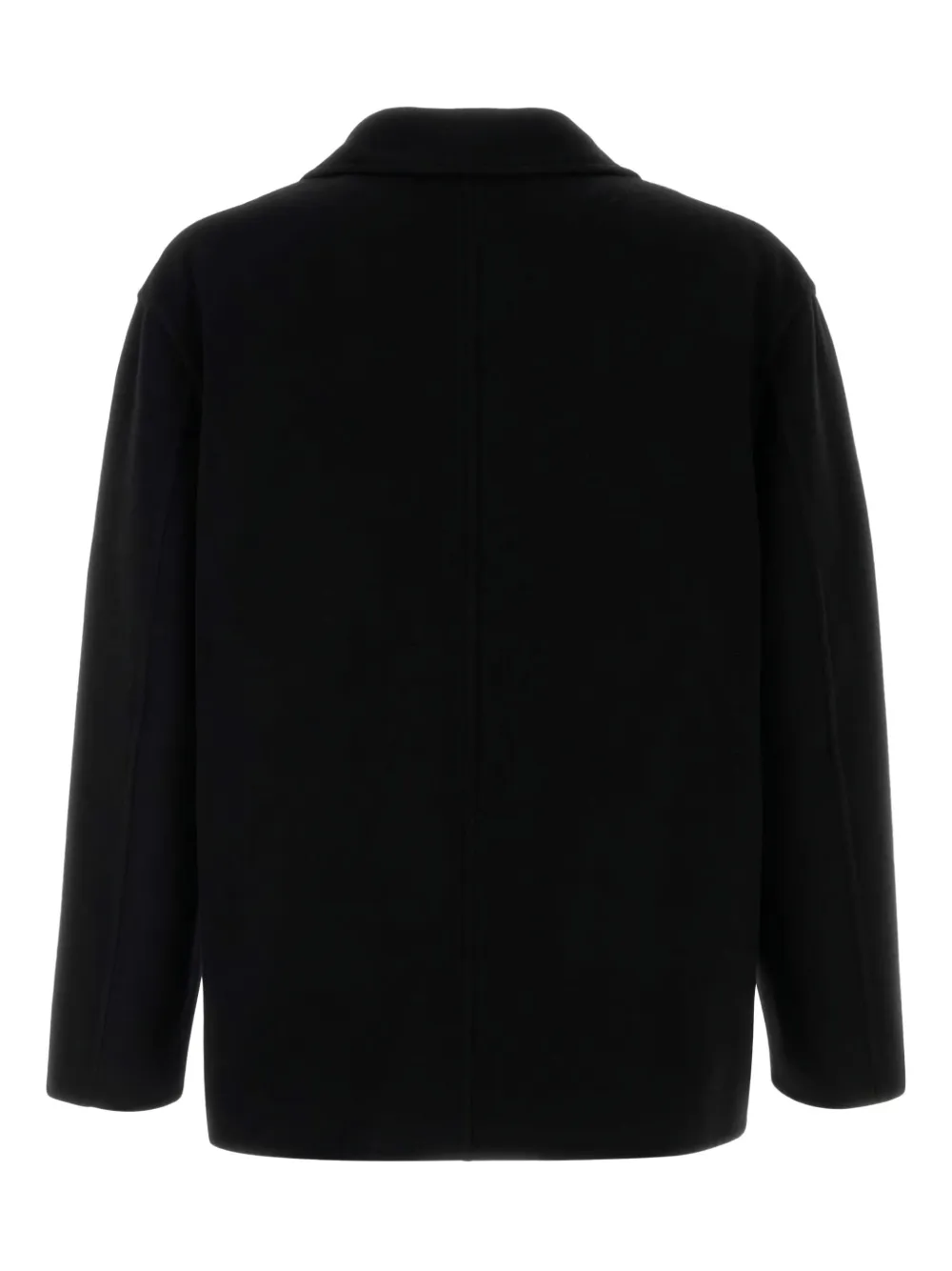 Jil Sander Wollen vest met puntkraag Zwart