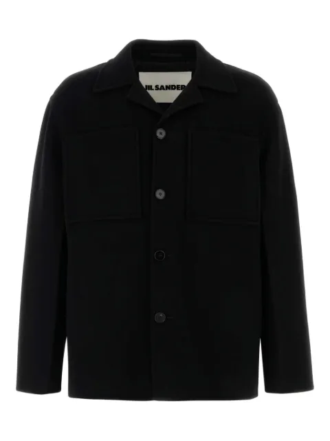 Jil Sander point-collar wool cardigan