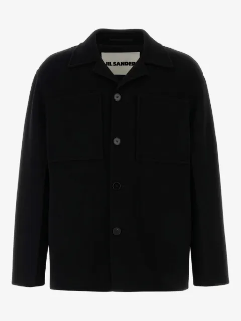 Jil Sander cardigan en laine à col pointu