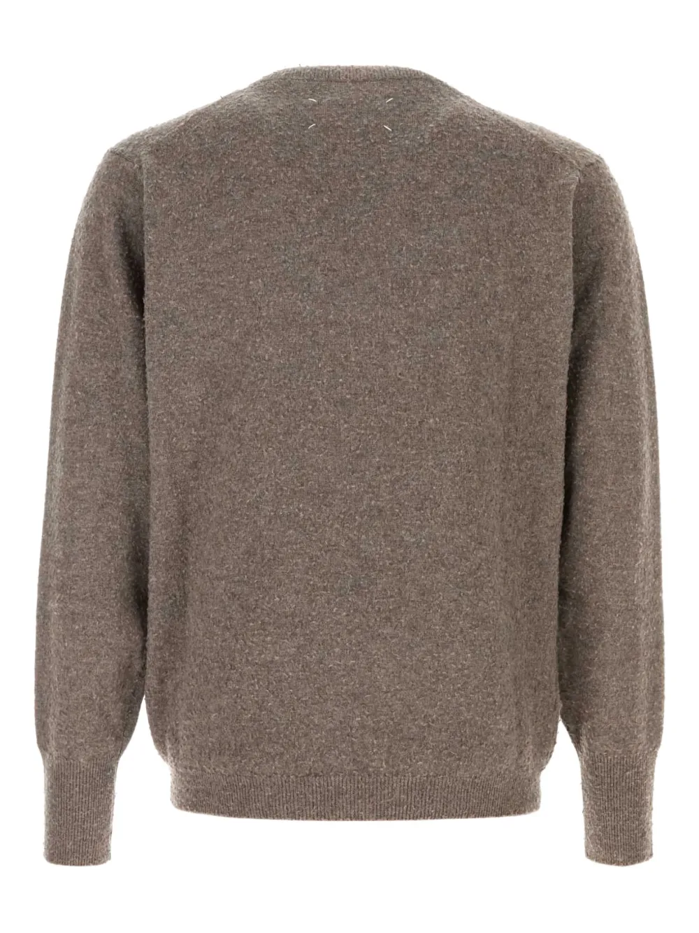 Maison Margiela Trui met logo en stiksel Bruin