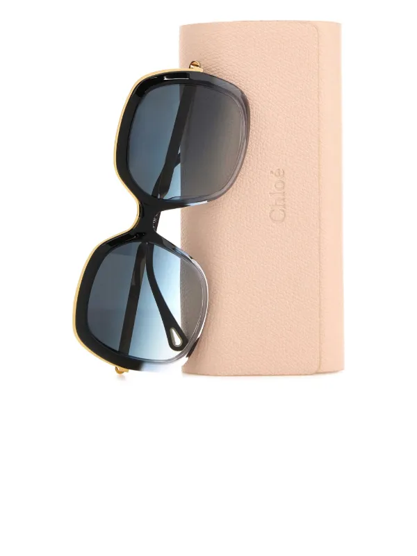 Chloé Eyewear Leia Sunglasses | Black | FARFETCH display picture 3