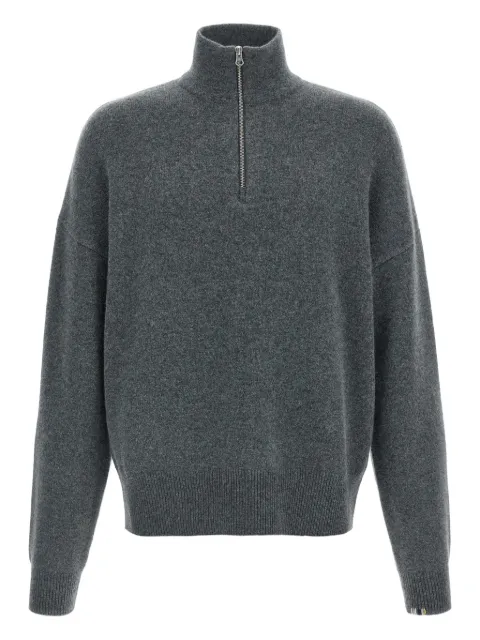 extreme cashmere pull à col zippé
