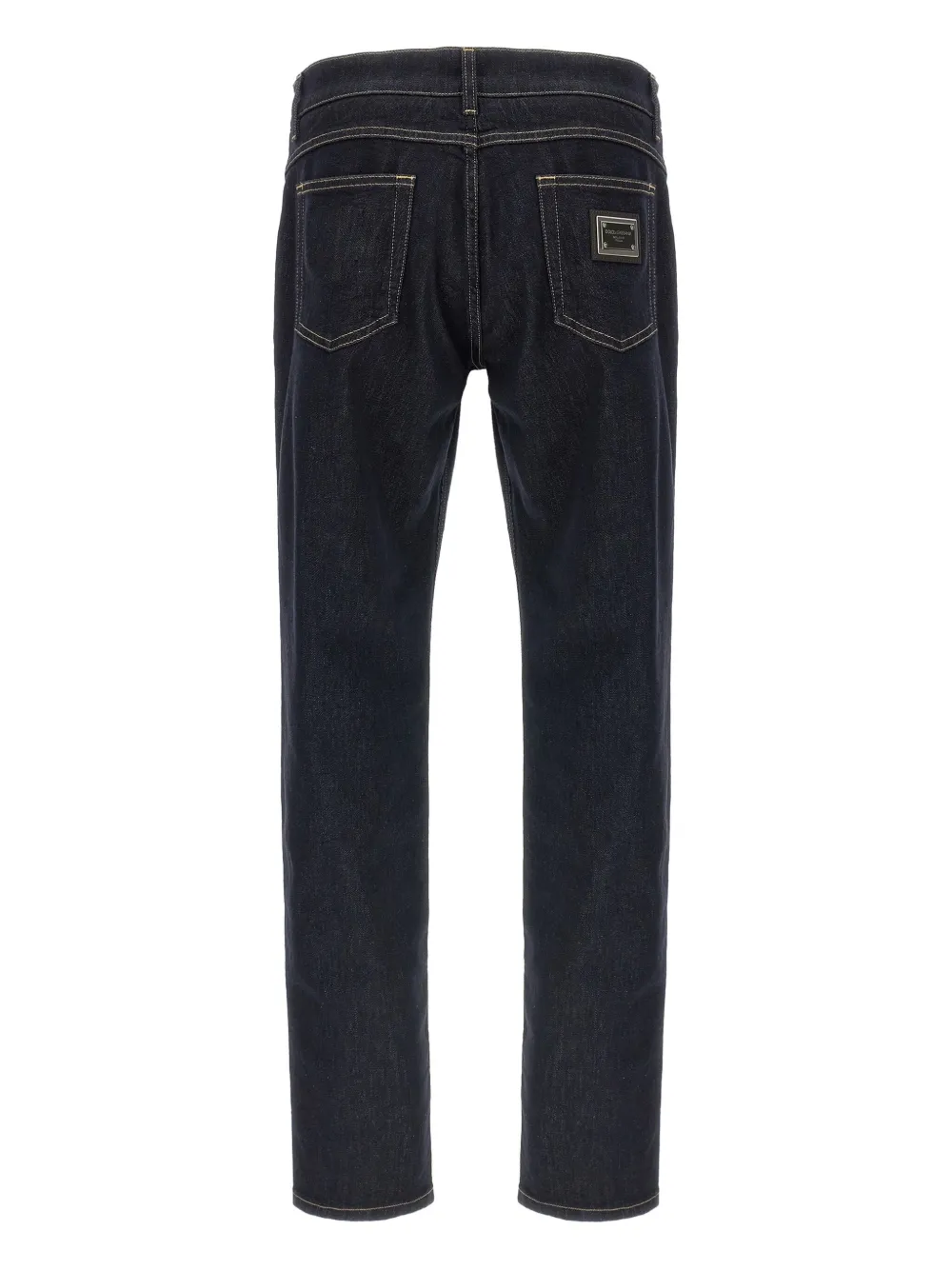 Dolce & Gabbana Jeans met logoplakkaat - Blauw