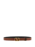 Valentino Garavani VLogo Signature reversible leather belt - Brown