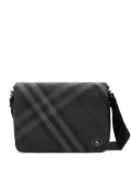 Burberry check-pattern messenger bag - Black