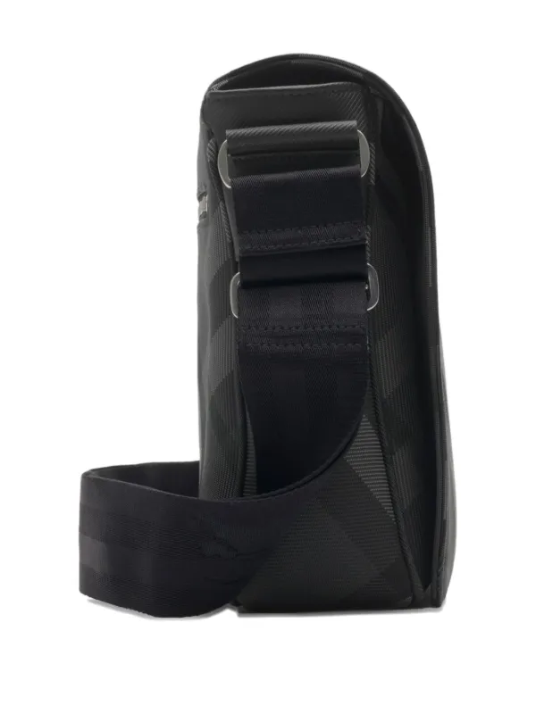 Burberry Grid Messenger Bag | Black | FARFETCH
