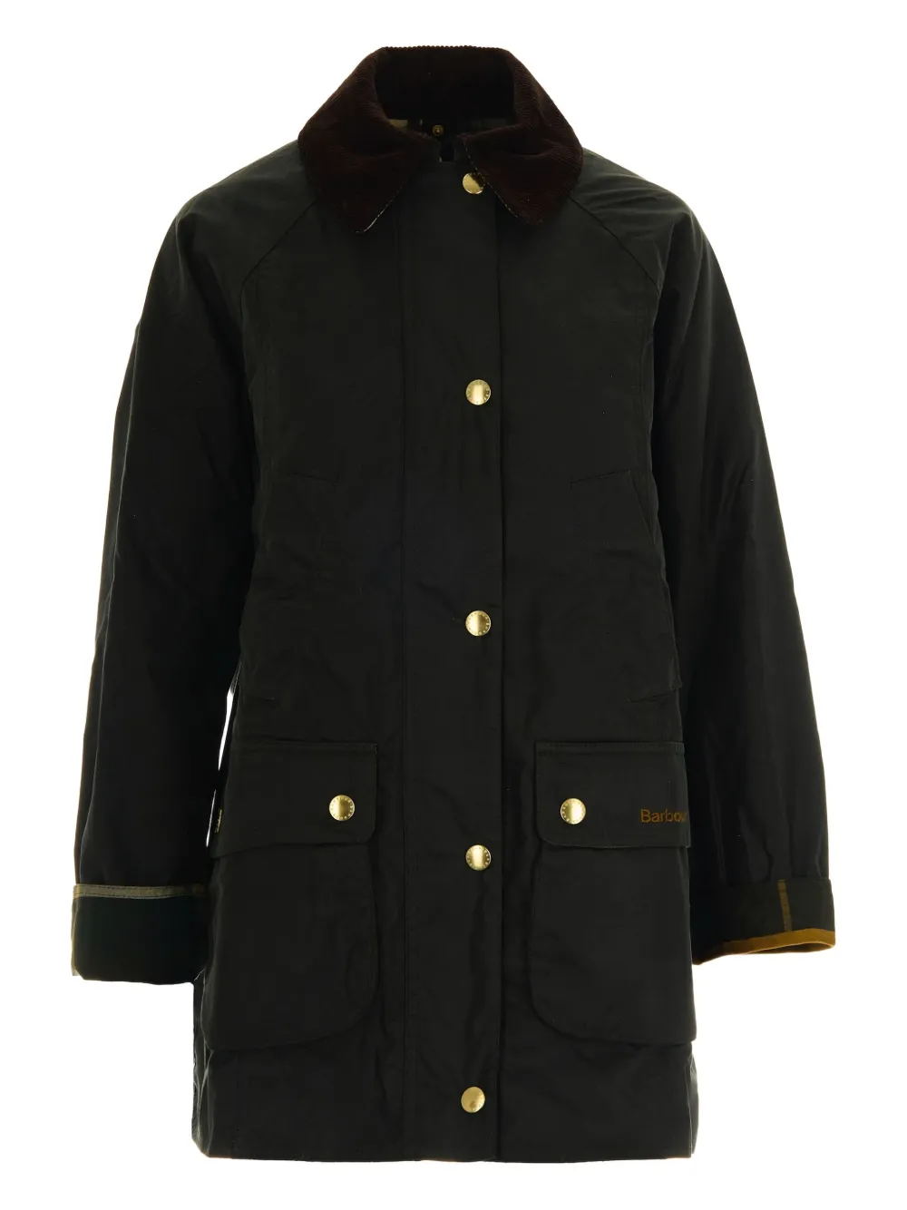 cotton corduroy-collar coat