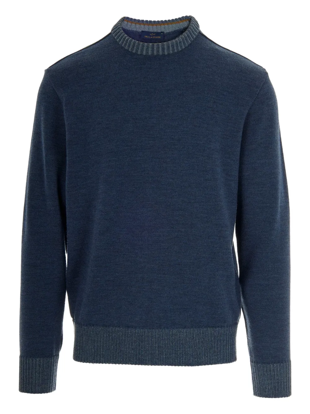 Paul & Shark ribbed-hem crew-neck sweater - Blauw