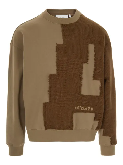 Axel Arigato Pixel A knitted-patchwork sweater