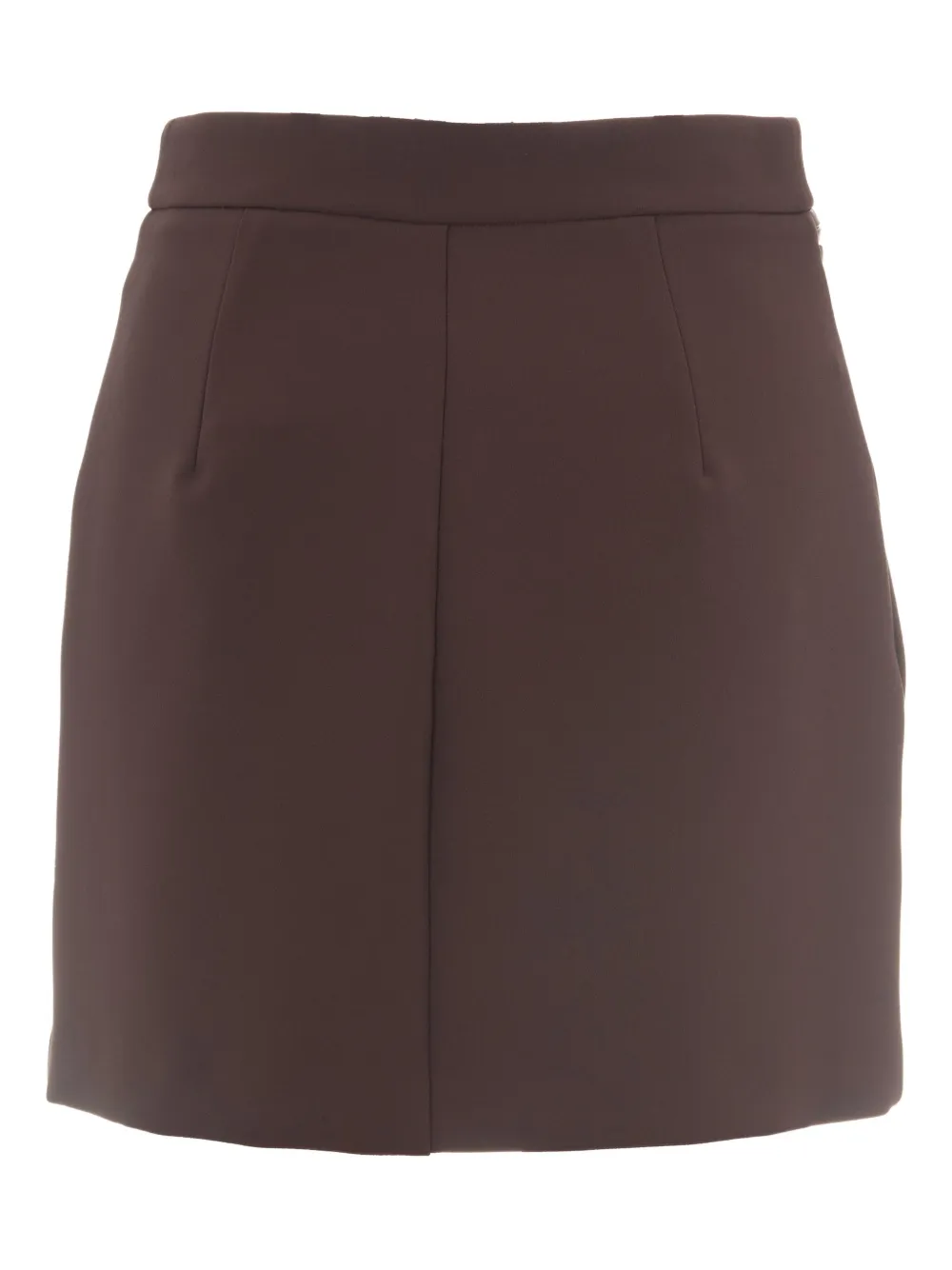 Elisabetta Franchi Mini-rok met rits - Bruin