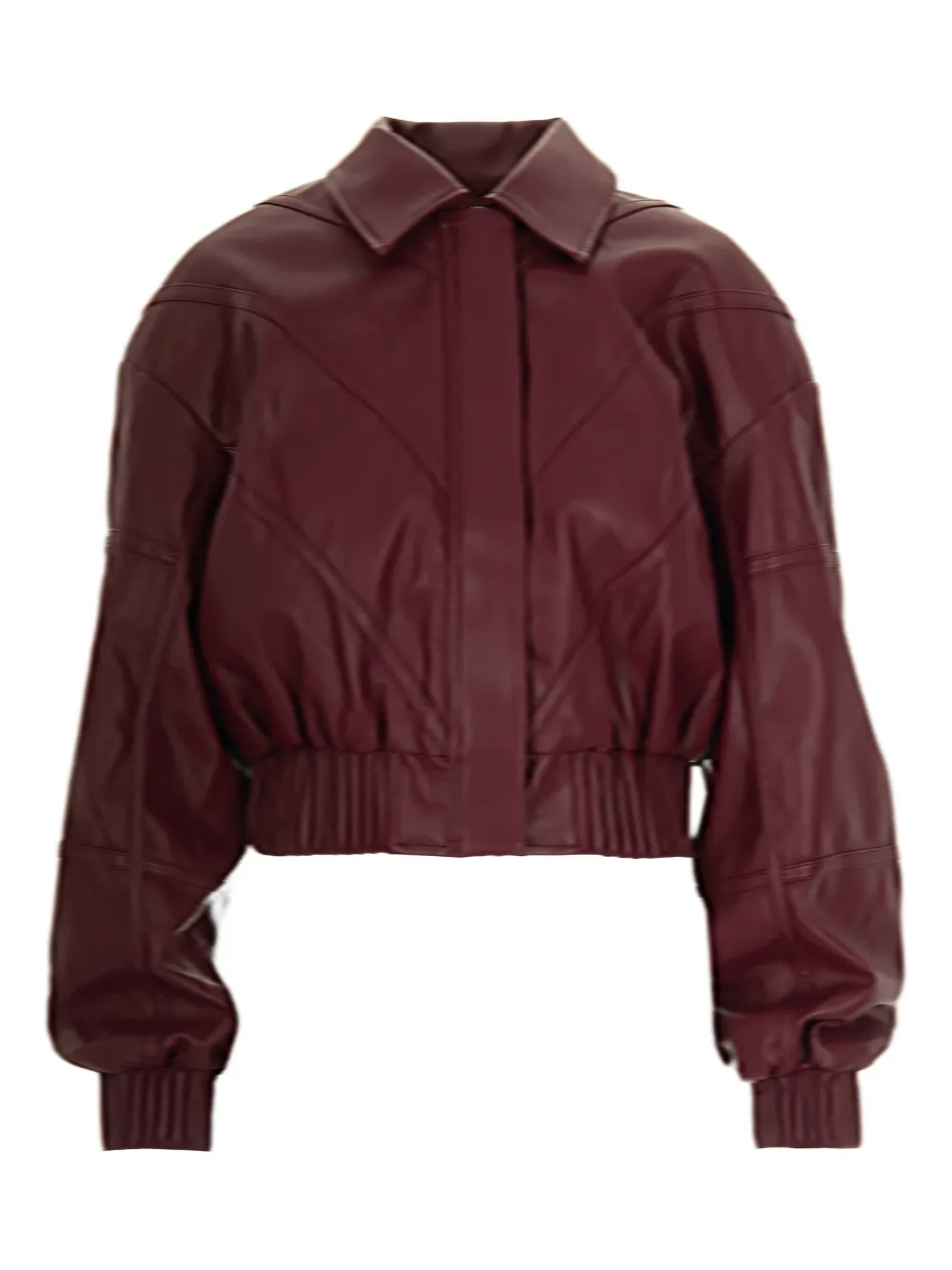 elasticated panelled-cuff jacket