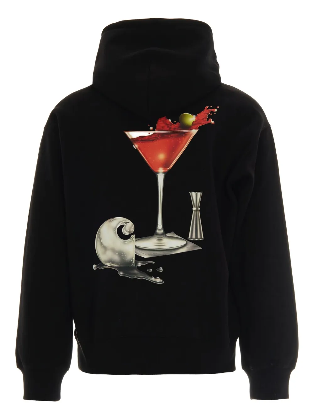 Carhartt WIP Jake Garcia hoodie met cocktailprint Zwart