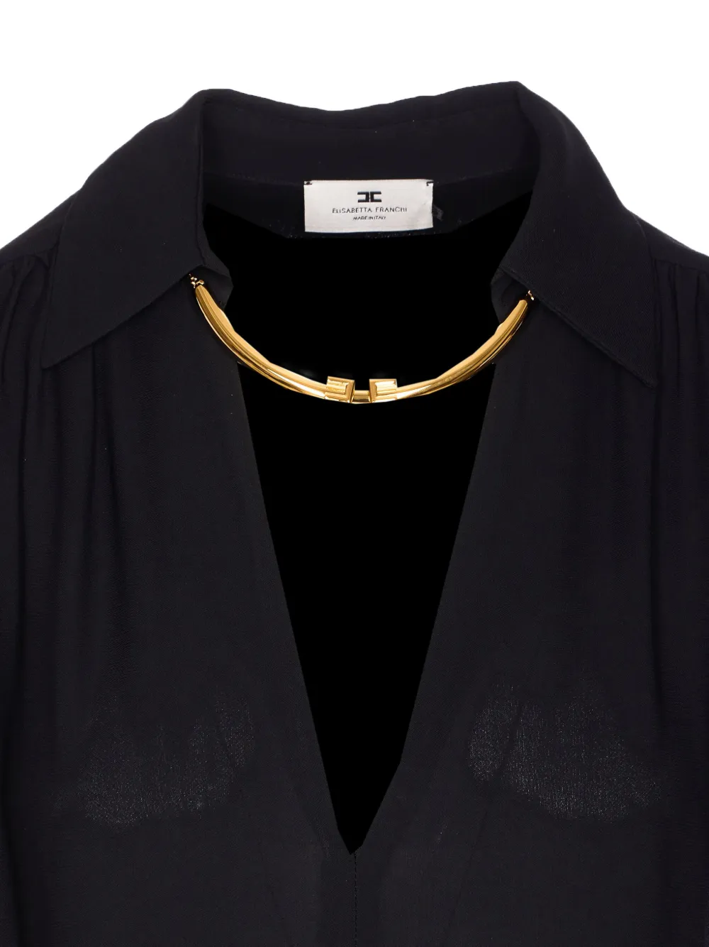 Elisabetta Franchi Blouse met V-hals Zwart