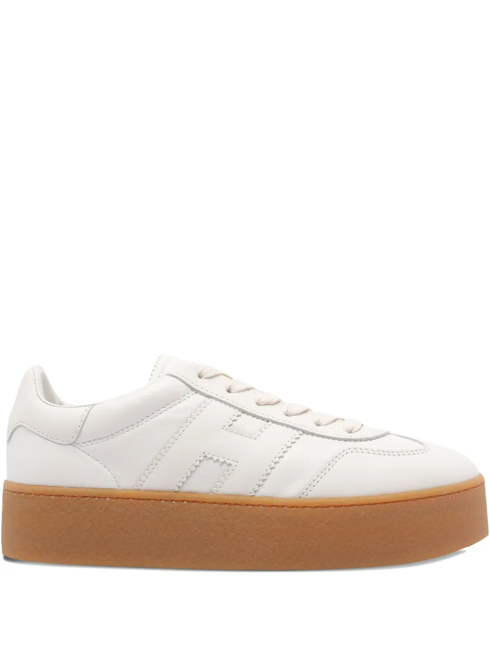 Hogan Cool leather platform low-top sneakers White