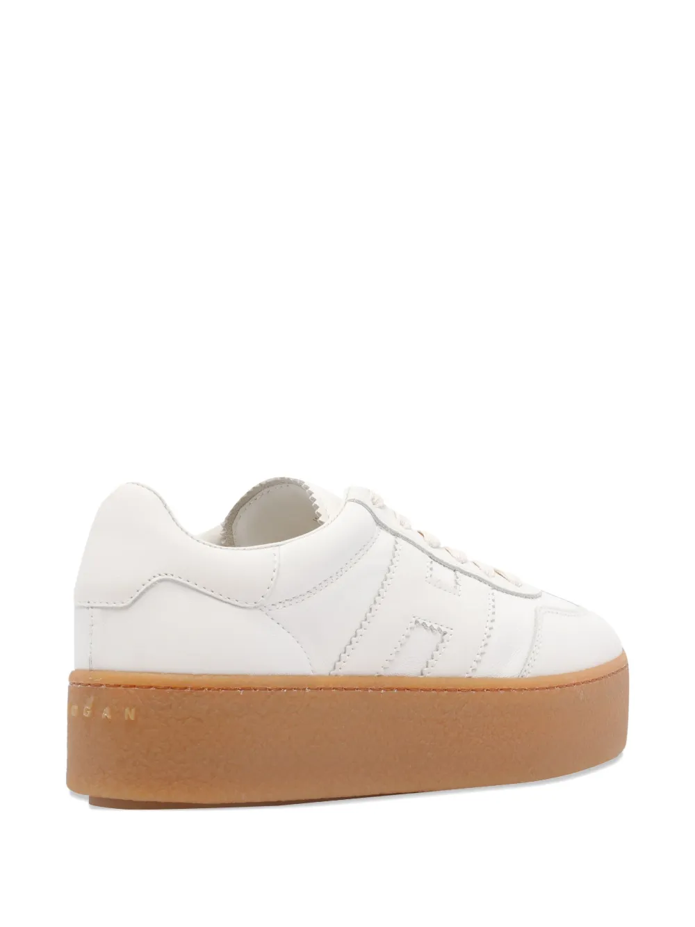 Hogan Cool leather platform low-top sneakers White