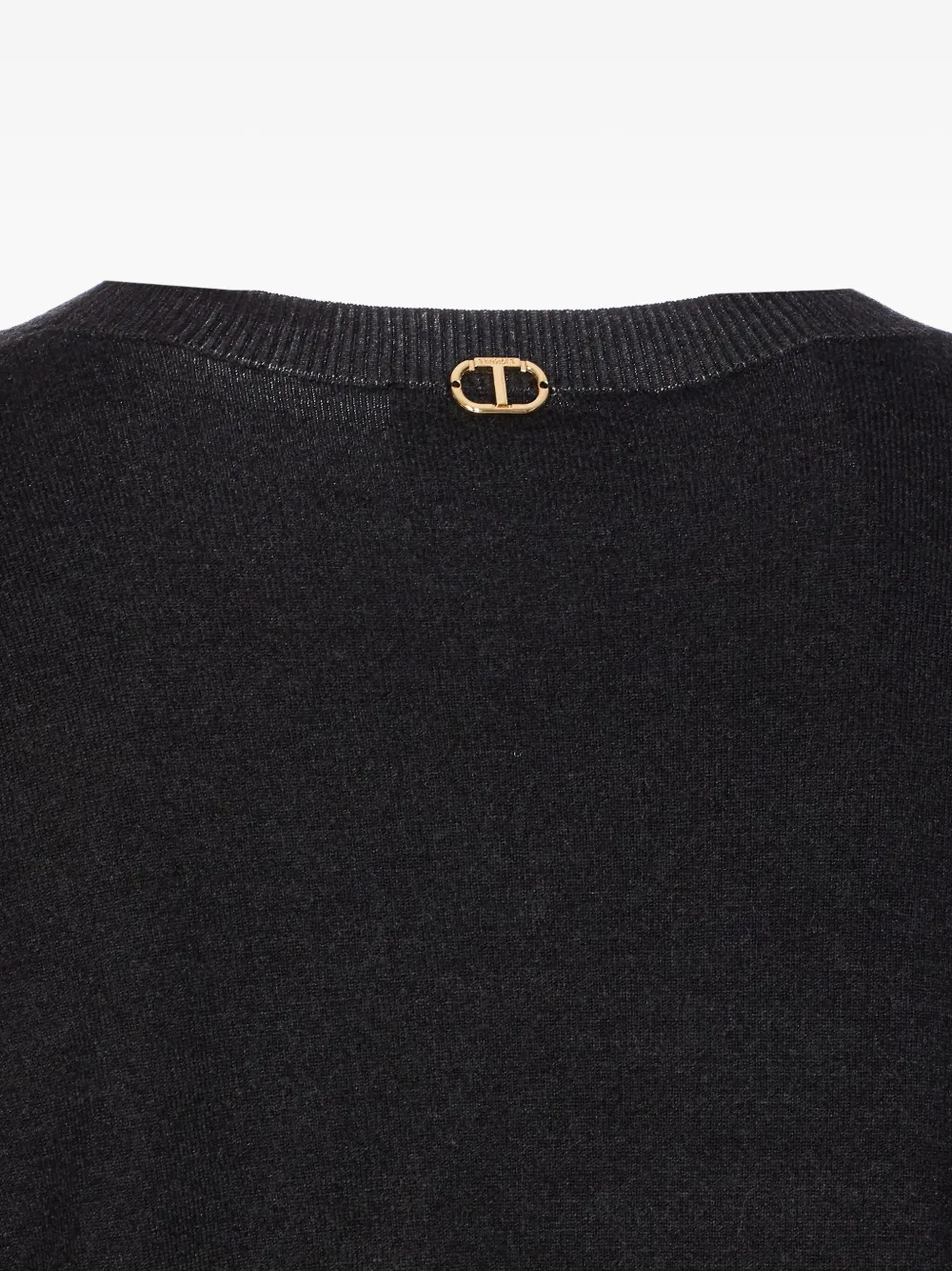 TWINSET Trui met ronde hals en mouwen Zwart