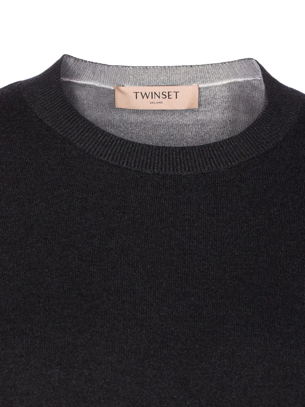 TWINSET Trui met ronde hals en mouwen Zwart