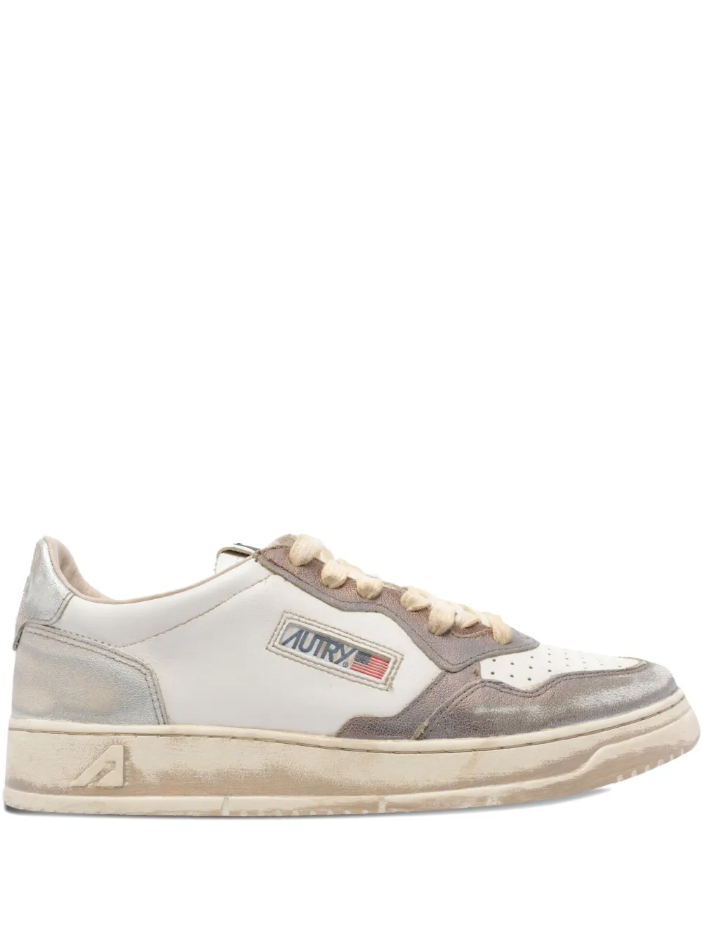 Autry leather logo sneakers White