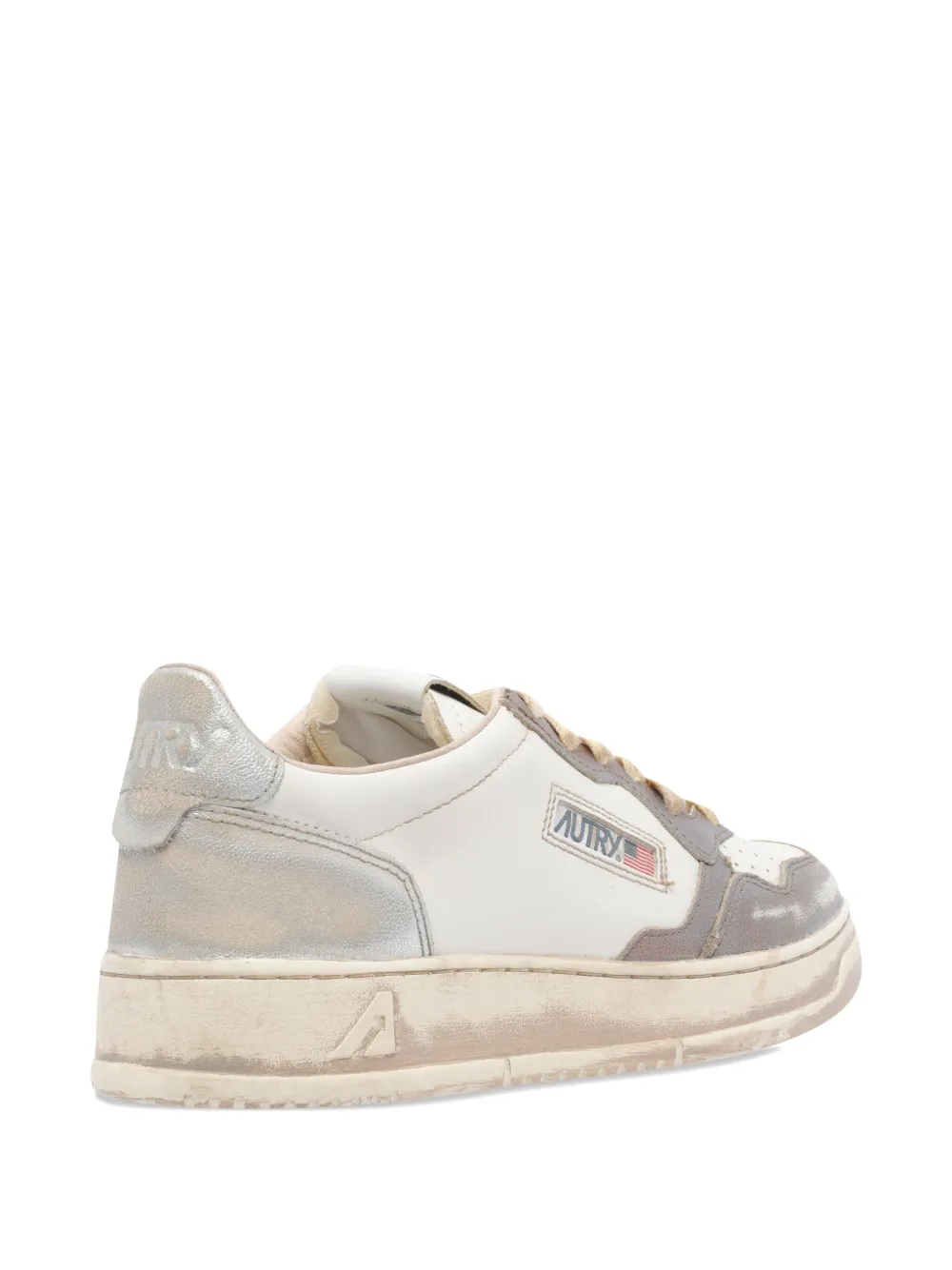 Autry leather logo sneakers White