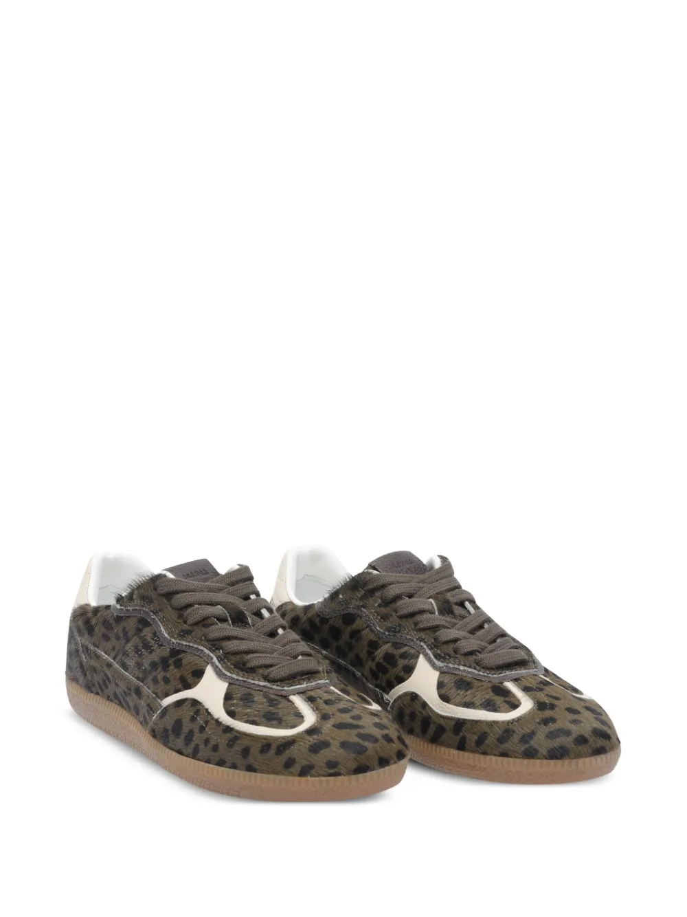 ALOHAS Tb.490 low-top sneakers met luipaardprint - Bruin