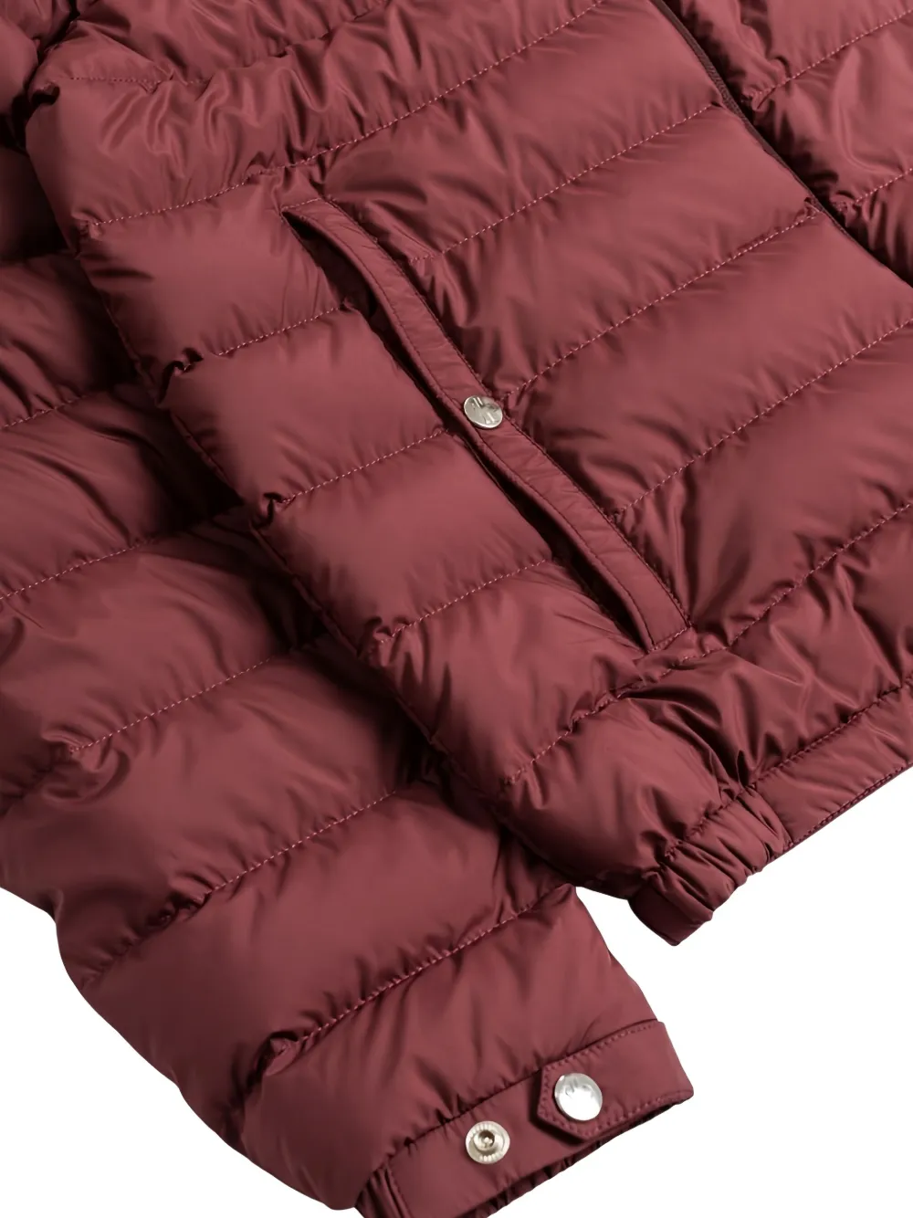Moncler Chevrerie gewatteerd donsjack met capuchon Rood
