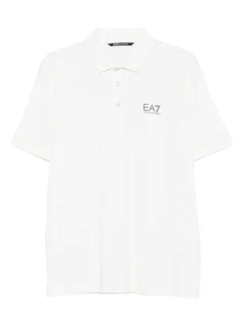 Ea7 Emporio Armani logo-print polo shirt