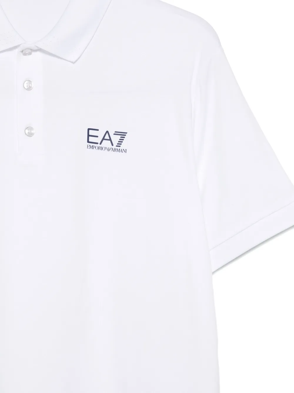 Ea7 Emporio Armani logo-print polo shirt U0002 WHITE