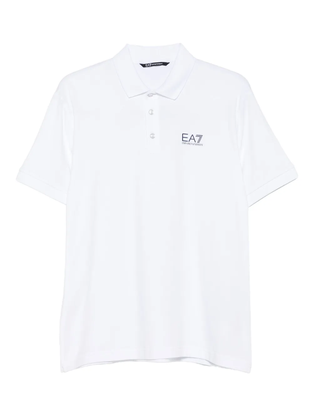 Ea7 Emporio Armani logo-print polo shirt U0002 WHITE
