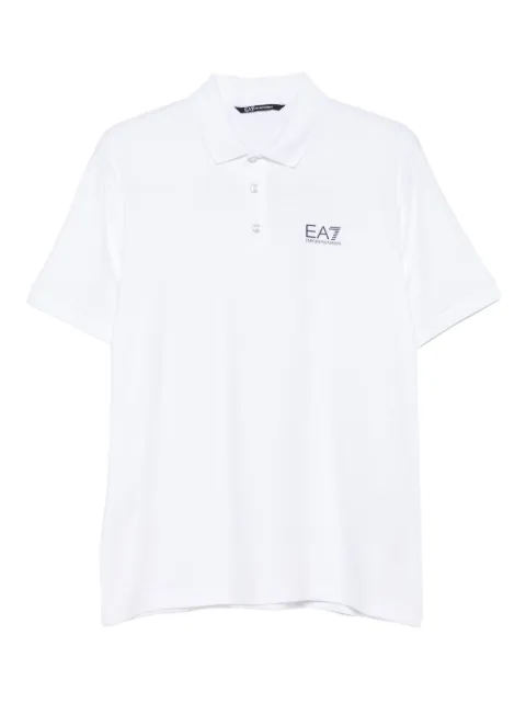 Ea7 Emporio Armani logo-print polo shirt