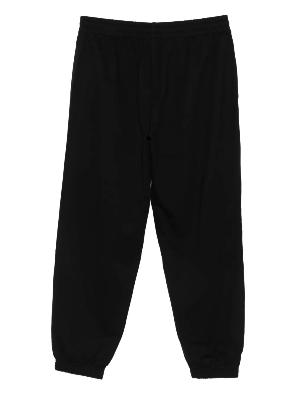 Ea7 Emporio Armani logo-print cotton trousers - Zwart